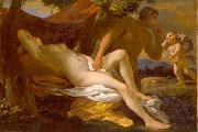 Nicolas Poussin Nicolas Poussin of either Jupiter and Antiope or Venus and Satyr Sweden oil painting artist